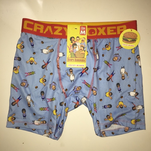 Last Size! MEDIUM Bob’s Burgers CRAZY BOXER Trunk - Picture 3 of 8